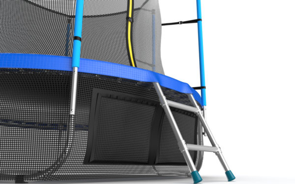 EVO JUMP Internal 8ft (Blue) + Lower net. Батут с внутренней сеткой и лестницей, диаметр 244 см (синий) + нижняя сеть