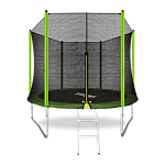 Батут ARLAND 10FT с внешней страховочной сеткой и лестницей (Light green) 