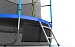 EVO JUMP Internal 8ft (Blue) + Lower net. Батут с внутренней сеткой и лестницей, диаметр 244 см (синий) + нижняя сеть